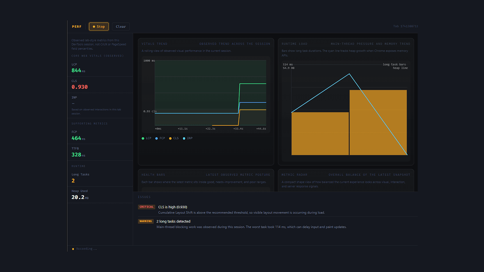 Chrome Perf Analyzer — image 1